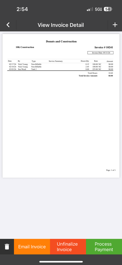 Invoice Detail