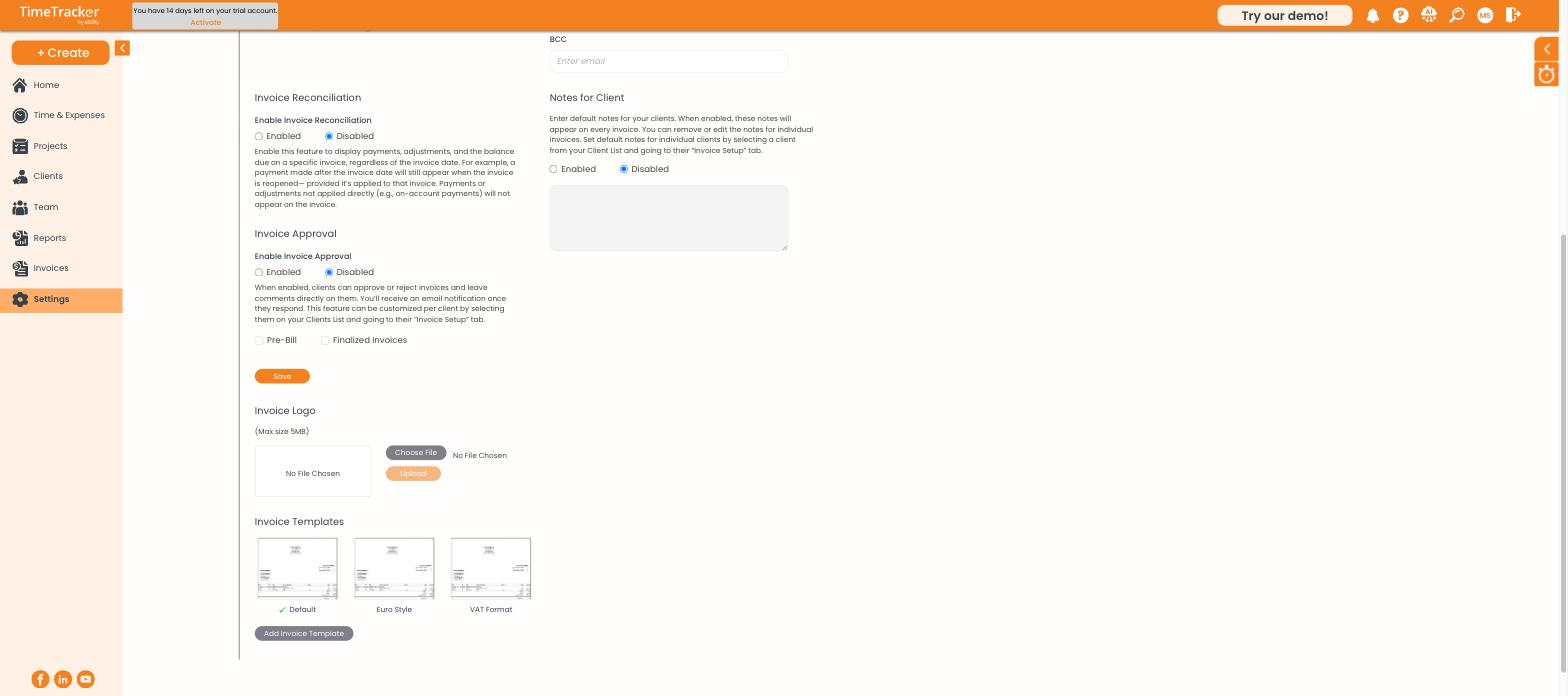 Invoice Logo and Templates