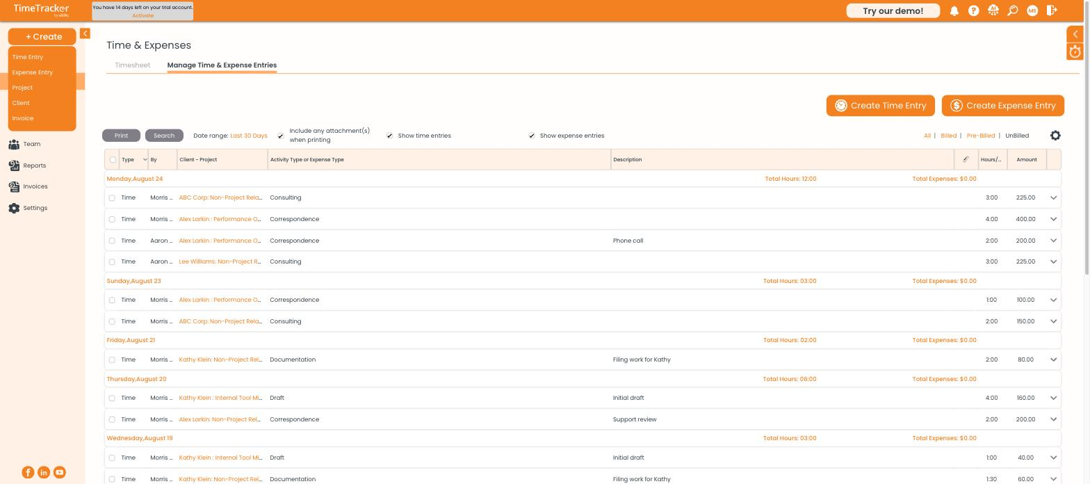 Quick Create Menu