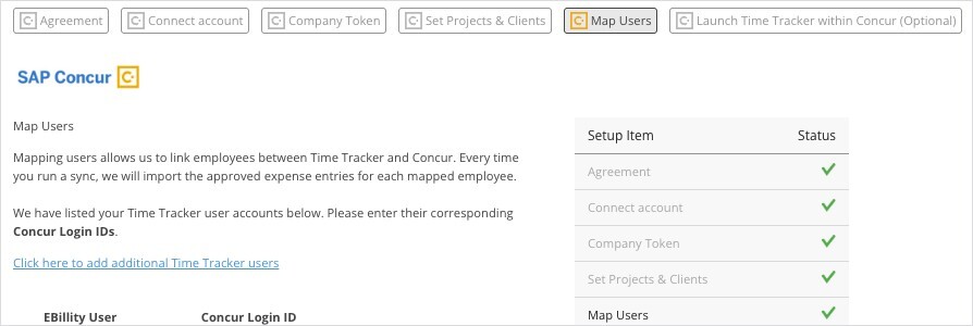 Concur Map Users