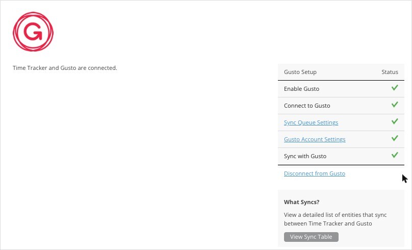 Gusto Setup Checklist Connected