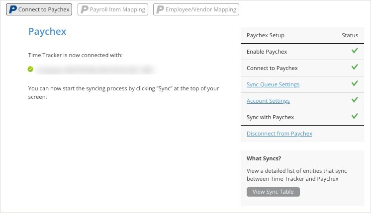 Paychex Connected Page