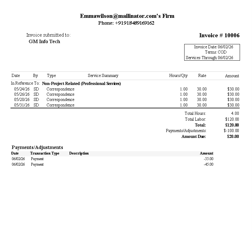 Invoice Preview