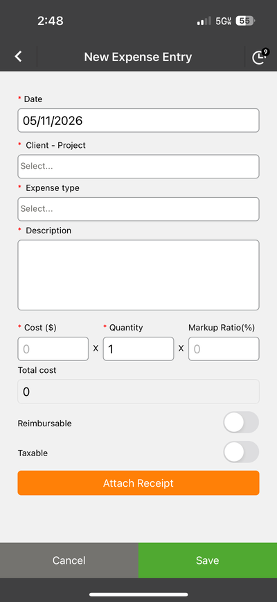 Expense Form