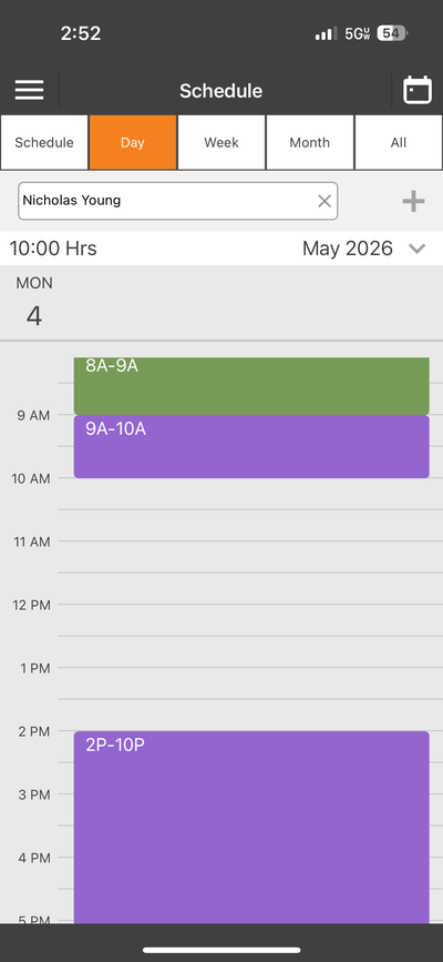 Schedule View